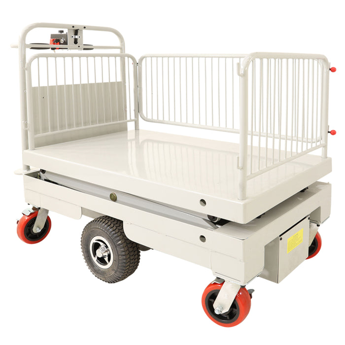 Self Propelled Electric Scissor Lift Trolley (with cage)