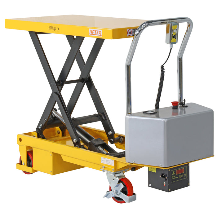 300kg Capacity Electric Scissor lift Trolley (500x850mm)