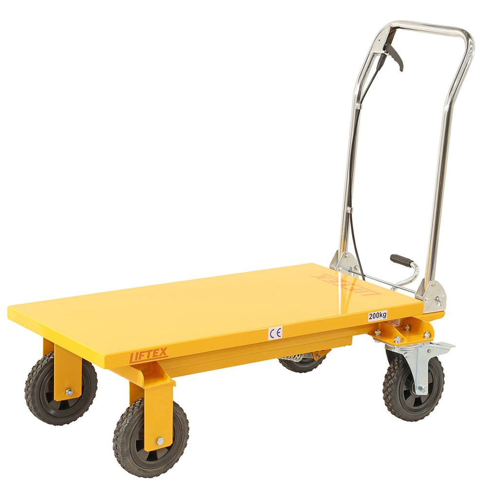 Rough Terrain Scissor Lift Trolley — Liftex Materials Handling Equipment