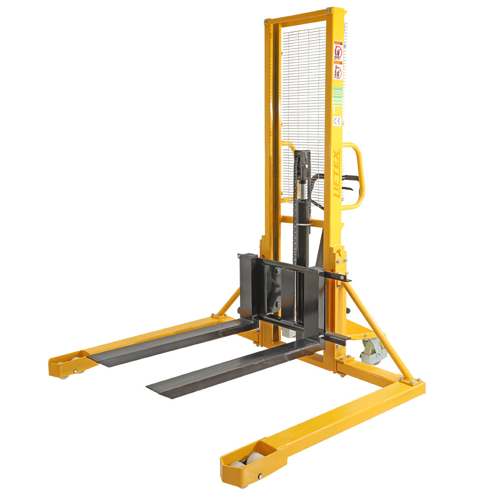 1000kg Capacity Straddle Leg Fork Stacker — Liftex Materials Handling ...