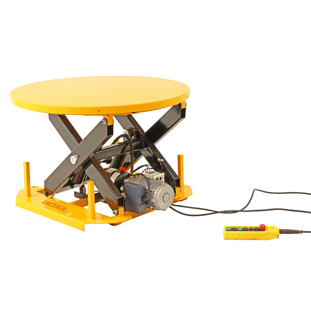 2000kg Capacity Powered Rotatable Electric Lift Table — Liftex ...