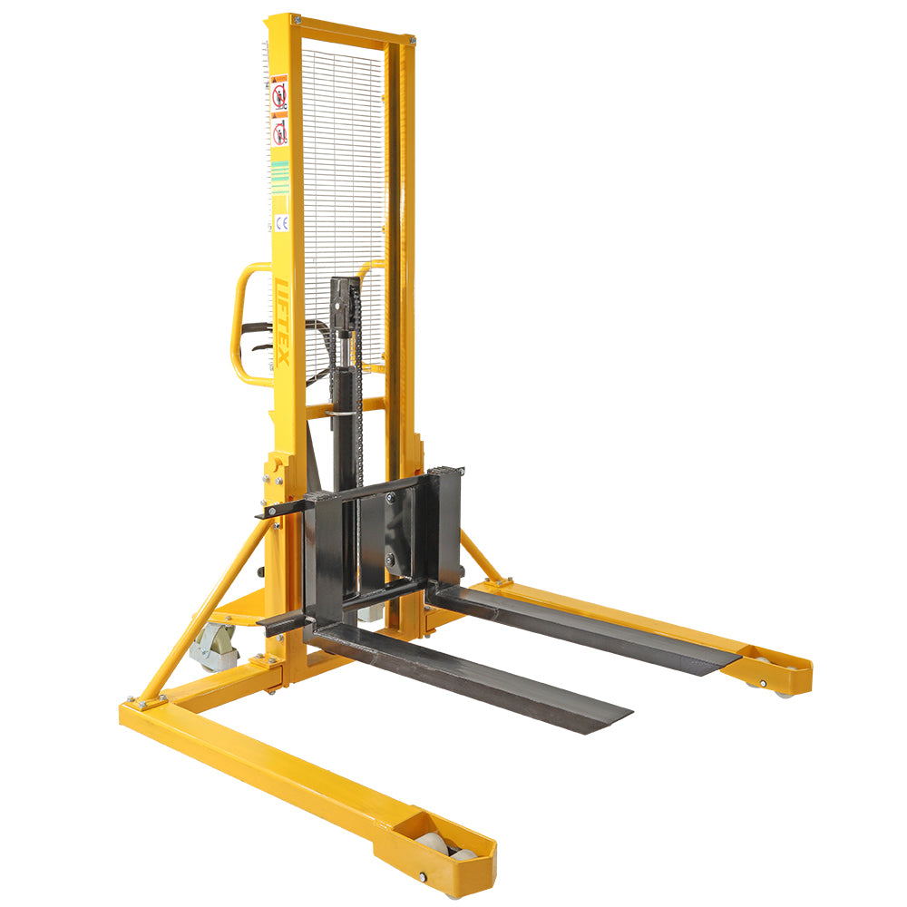 500kg Capacity Straddle Leg Fork Stacker — Liftex Materials Handling ...